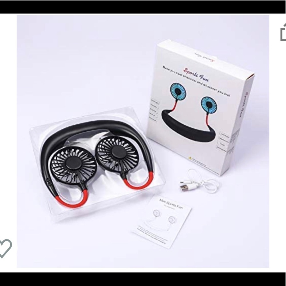 Portable Hanging Neck Sports Fan
